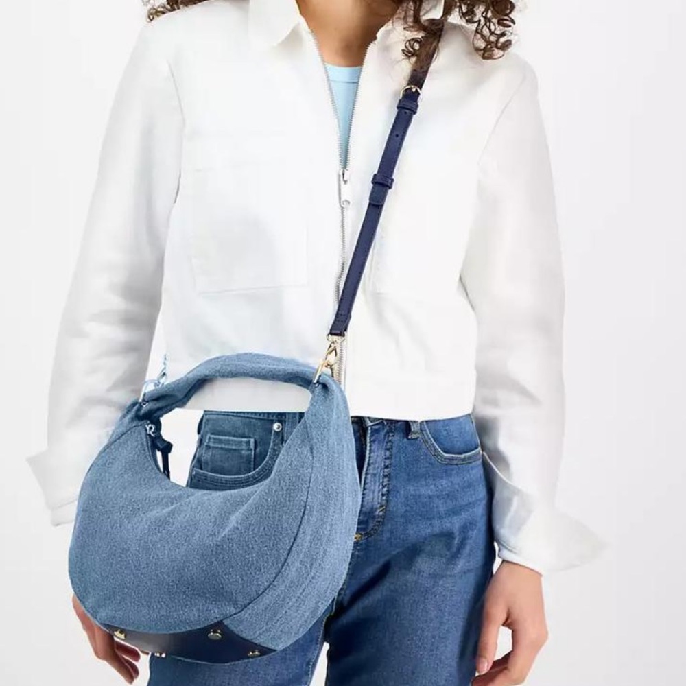 On 34 Harlowwe Denim Top Handle Small Crossbody NWOT